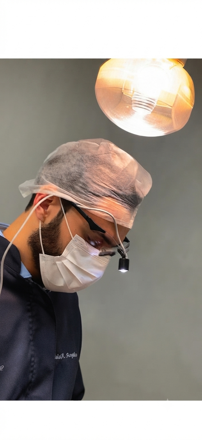 Dr. Felipe Angélico — Cirurgião-Dentista em procedimento na Horis Odontologia, Brooklin SP